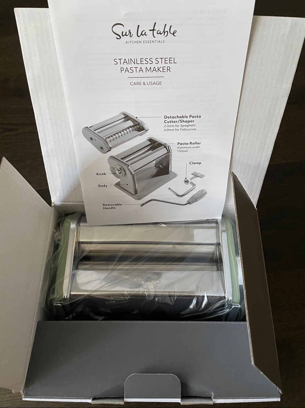Sur La Table Stainless Steel Pasta Maker, New - Picture 3 of 10